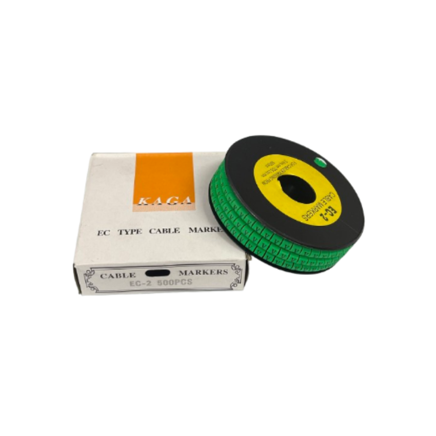 Grippes (V) Cable Marker 3.6mm to 5.2mm 500pcs EC-2G Wire Tagging