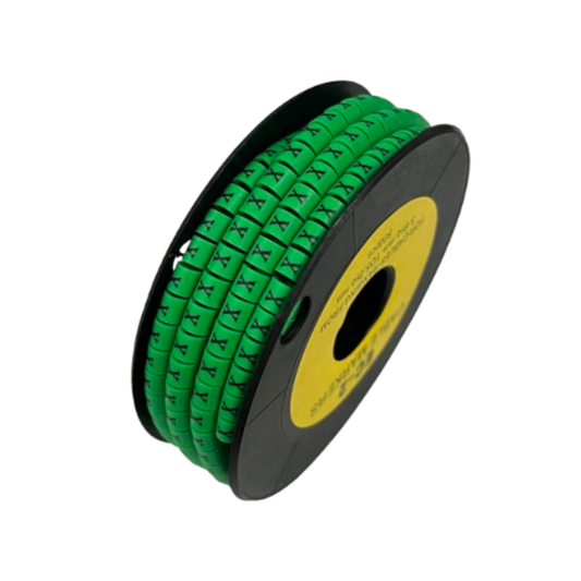 Grippes (X) Cable Marker 3.6mm to 5.2mm 500pcs EC-2G Wire Tagging
