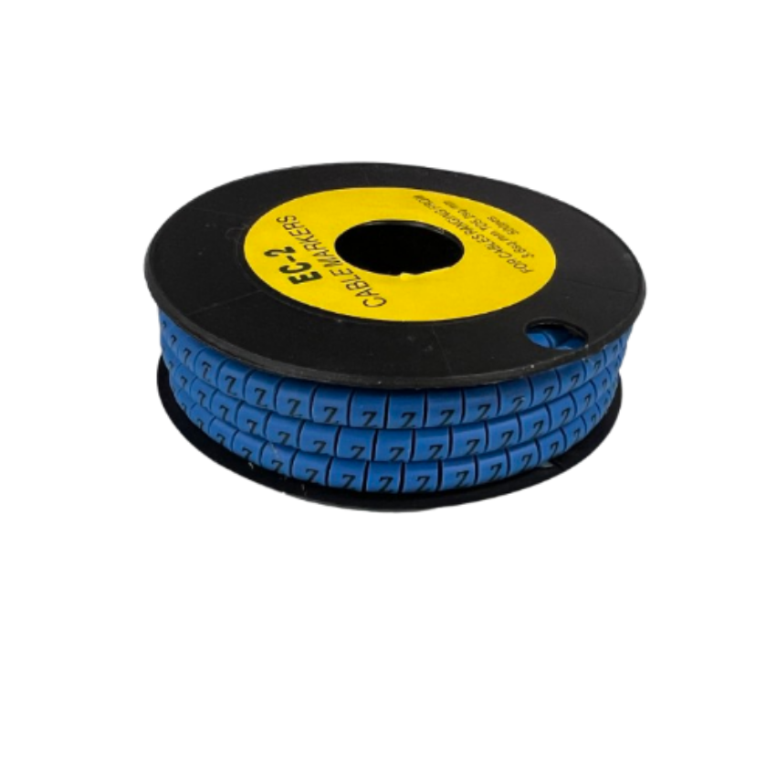 Grippes (Z) Cable Marker 3.6mm to 5.2mm Color Blue 1roll 500pcs EC-2B Wire Tagging