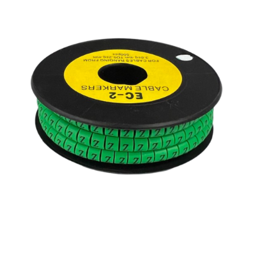 Grippes (Z) Cable Marker 3.6mm to 5.2mm 500pcs EC-2G Wire Tagging