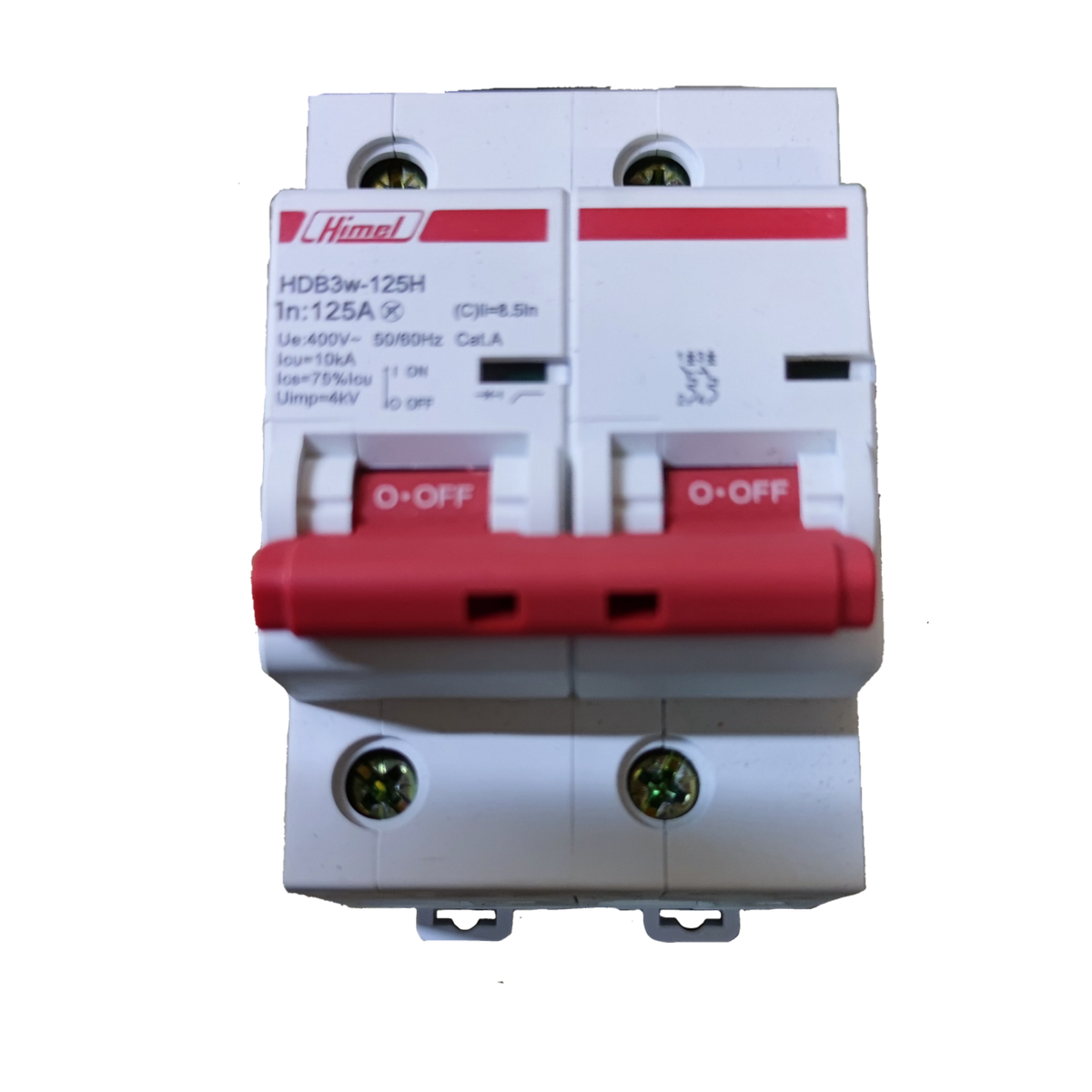 HIMEL 125A 2Pole 10 KAIC 220V Miniature Circuit Breaker MCB HDB3W-125H2C125A by Himel — Electx Electrical Supply product photo 1