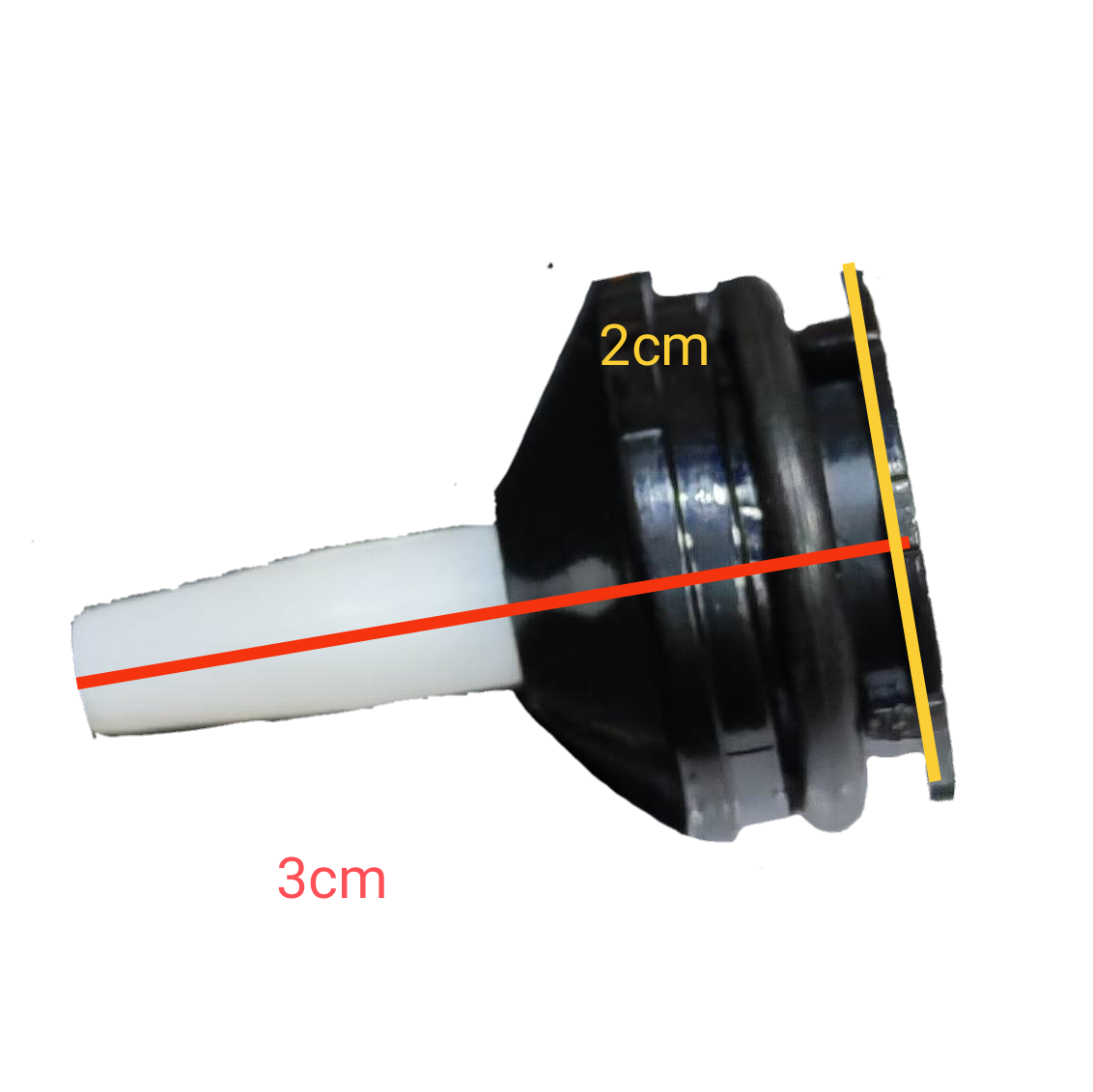 Hakko soldering pump nozzle with clear design for precise solder removal and efficient heat management