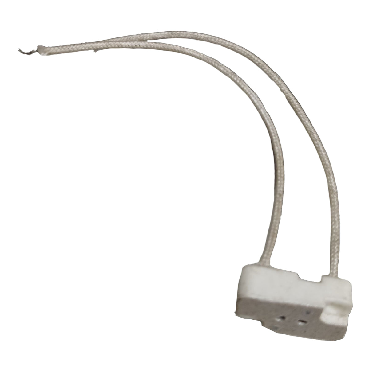 Halogen Pin Type Socket GU5.3 Porcelain Type with Fiber Glass Wire Connection Rectangular