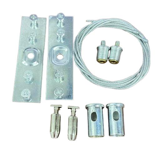 Hanging Accessories ( 2pcs Anti rust Wire 1meter each + 2pcs Stainless sheet +2pcs Connecting Pcs + 4pcs Screws) For Track Light
