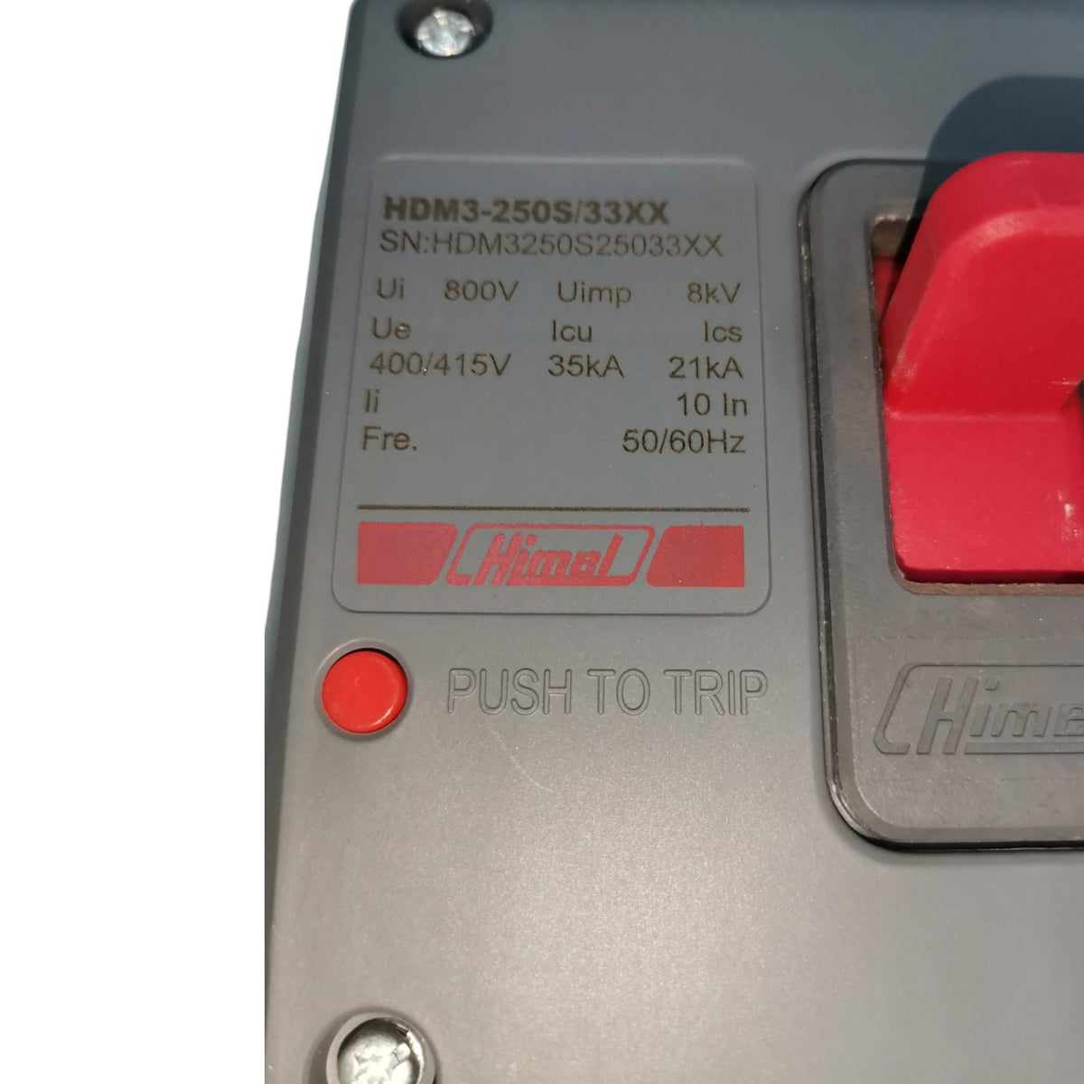 Himel 250A 3P Industrial Circuit Breaker 35KAIC 400V