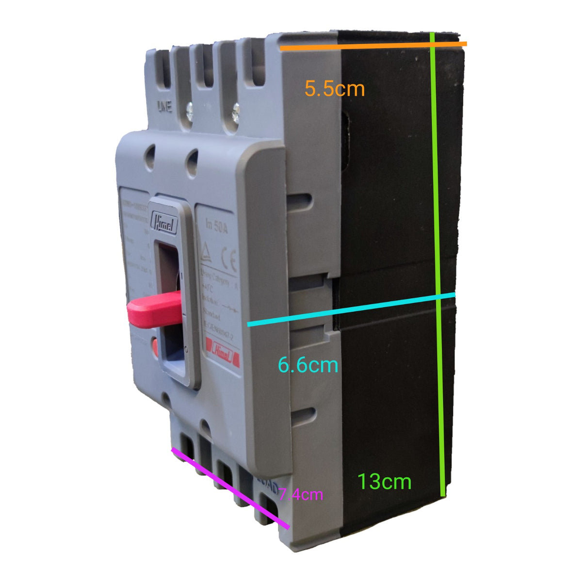 Himel 80A 3P 25KAIC 400V Molded Case Circuit Breaker 3 Phase 35KAIC 220V HDM3100S8033XX Electx Electrical Supply