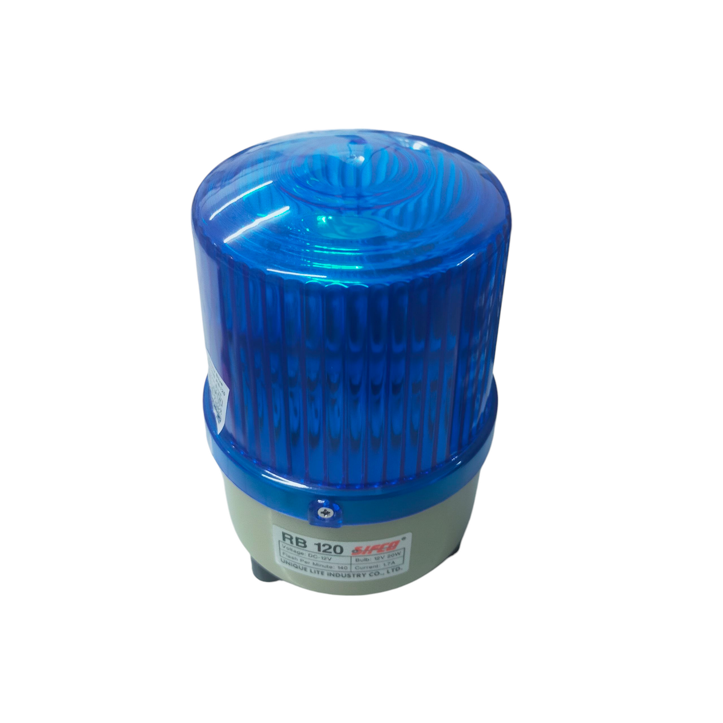 Denko Revolving Light, Warning Light (Rotary Beacon) 12V DC Blue