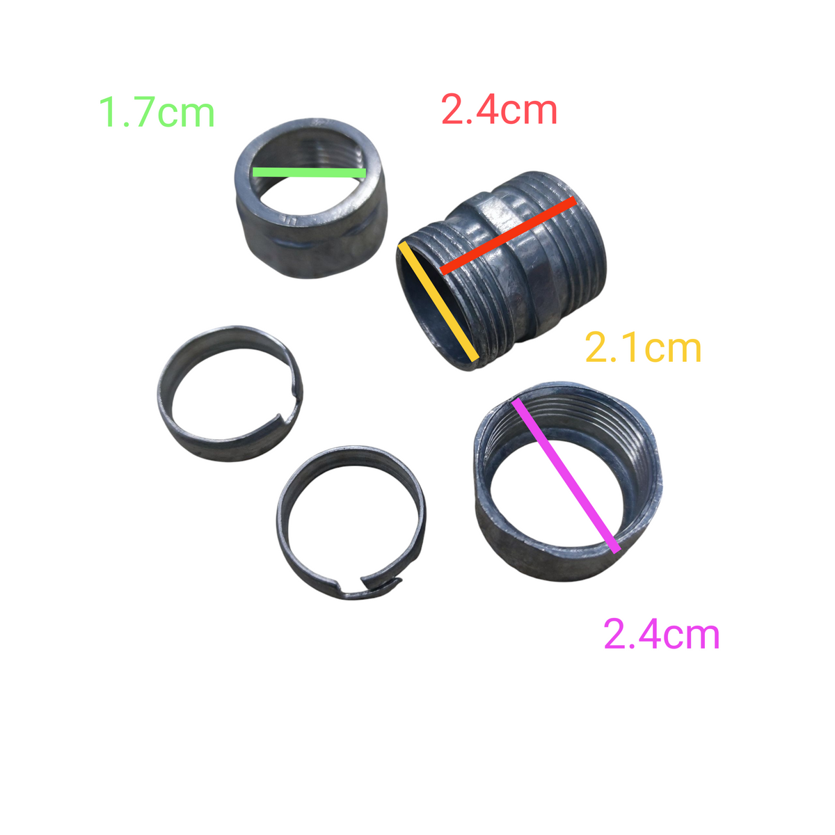 Local 1/2 EMT Coupling Compression Type 15mm