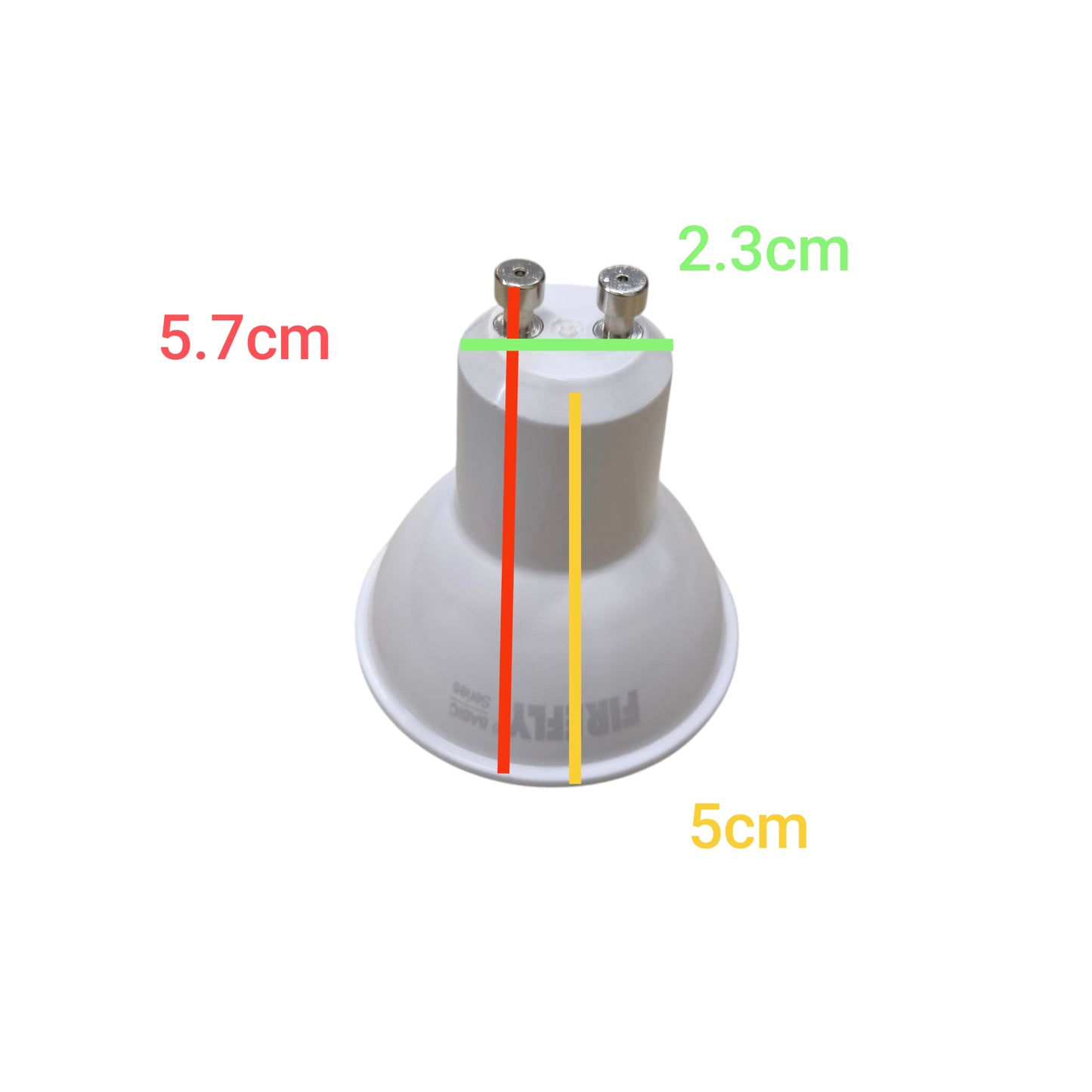 Firefly 5W MR-16 LED Warm White 3000K GU10 220V, MR16 5W LED WW 220V AC GU10