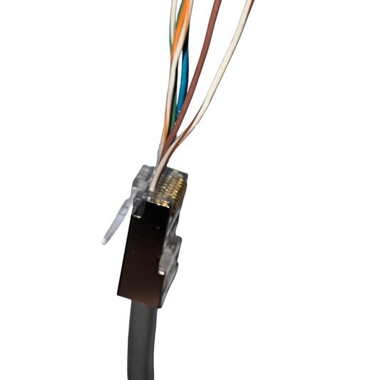 AMP CAT6E RJ45 Shielded Metal Connector Pass Through Type