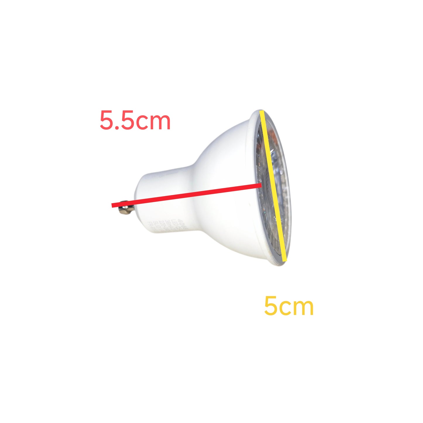 Glolux 6W MR16 GU10 220V Cool White 4000K 100 Degrees Angle 350 Lumens Dimmable