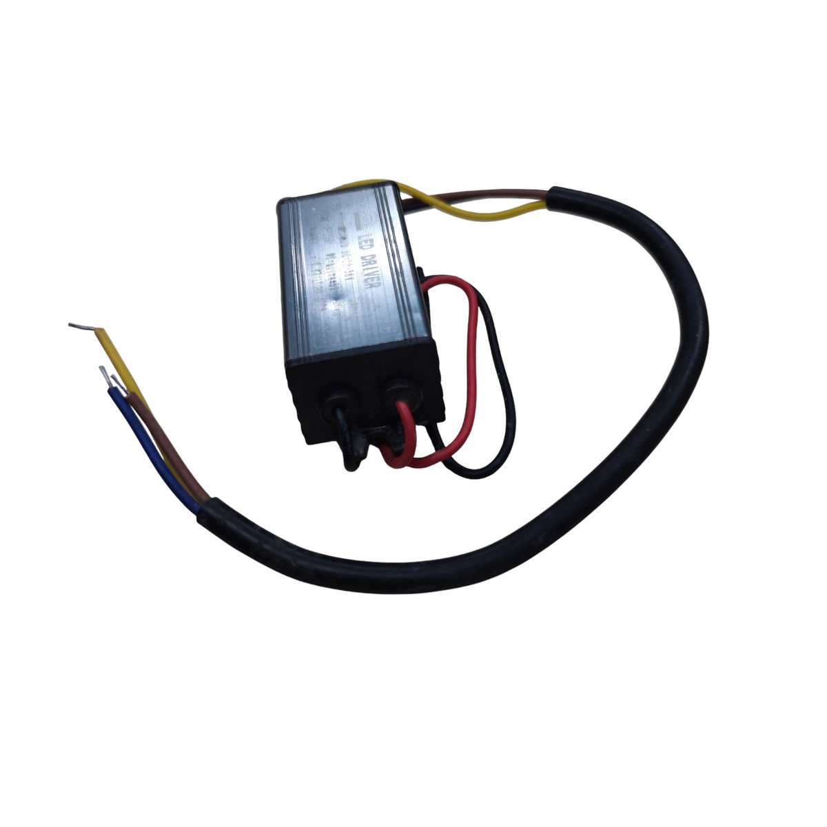 Electrical component with wires on a white background
