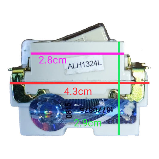 Mechanical component with dimensions labeled on a white background