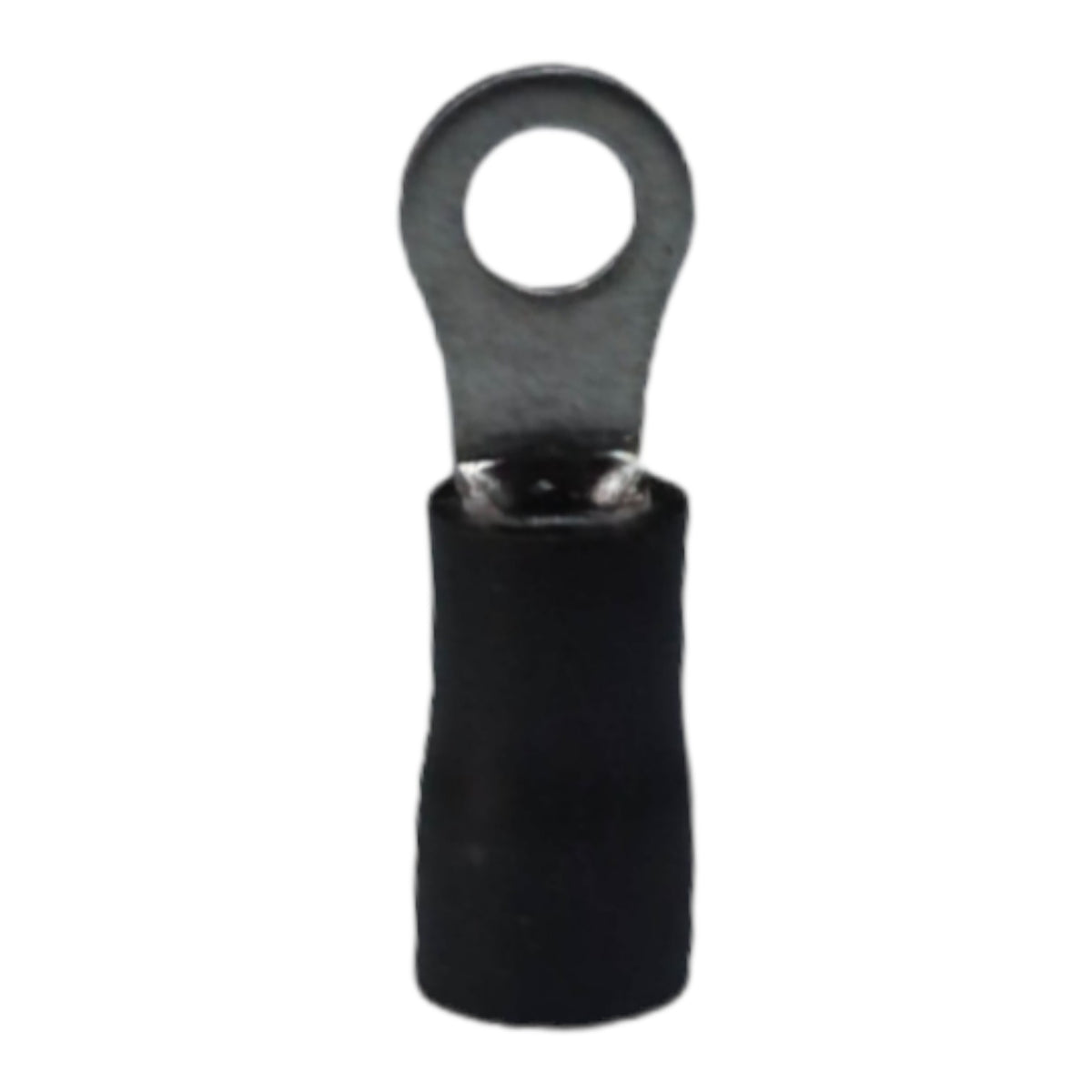Black Insulated Ring Terminal Lugs 3.5mm for Electrical Projects
