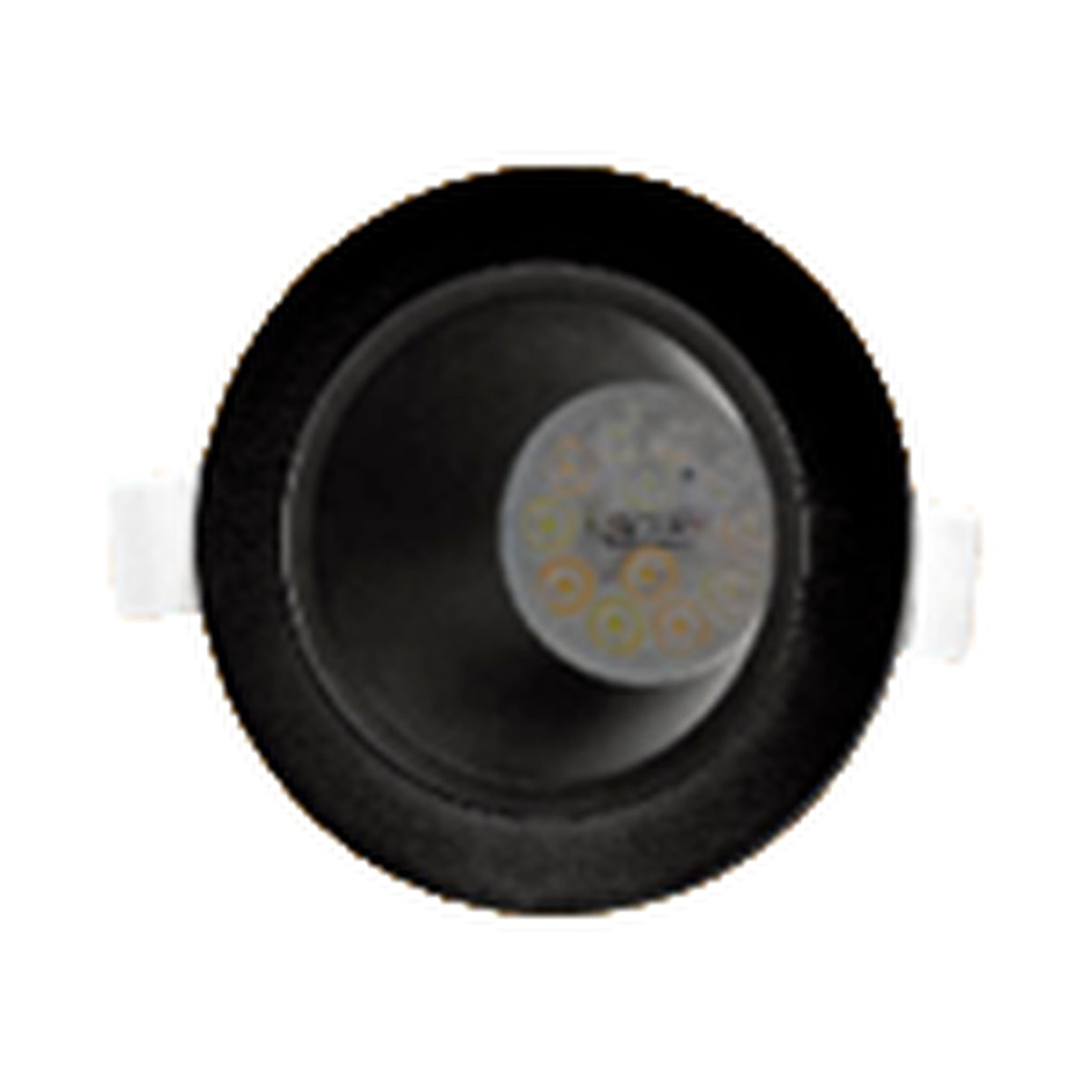 Omni 95mm Round Glare Free Recessed Type Downlight Casing GU10 DLR3-GU10GR in black finish, DLR3-GU10GR/B