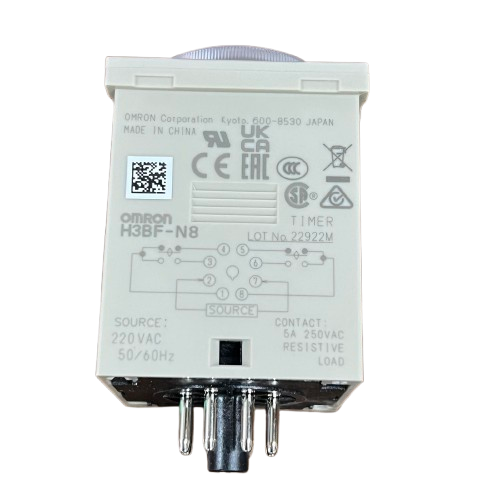 Omron Timer Relay 1.2 Seconds to 300 Hours 8 Pins 220V AC H3BF-N8