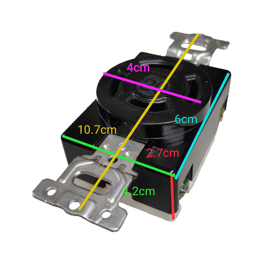 Panasonic 20A Twist Lock Outlet 3P+E (4P) 250V (ML-3) WF2420 Twistlock Outlet 20A 3P+E (4P)