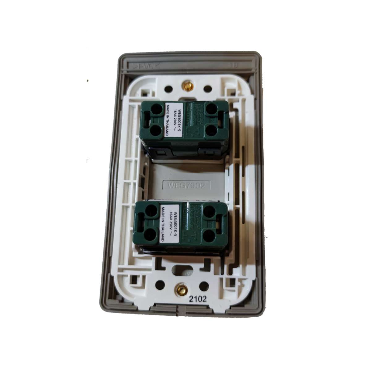 Panasonic 2 Gang Switch with Weatherproof Plate Cover