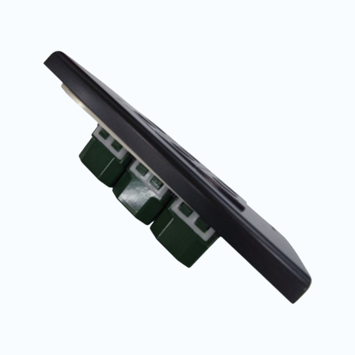 Panasonic 3-Gang Universal Outlet Gray 16A 250V with Wide Color Refina Series Metallic Black Plate Cover WEG6803MB-1/3XWEG10919H-5