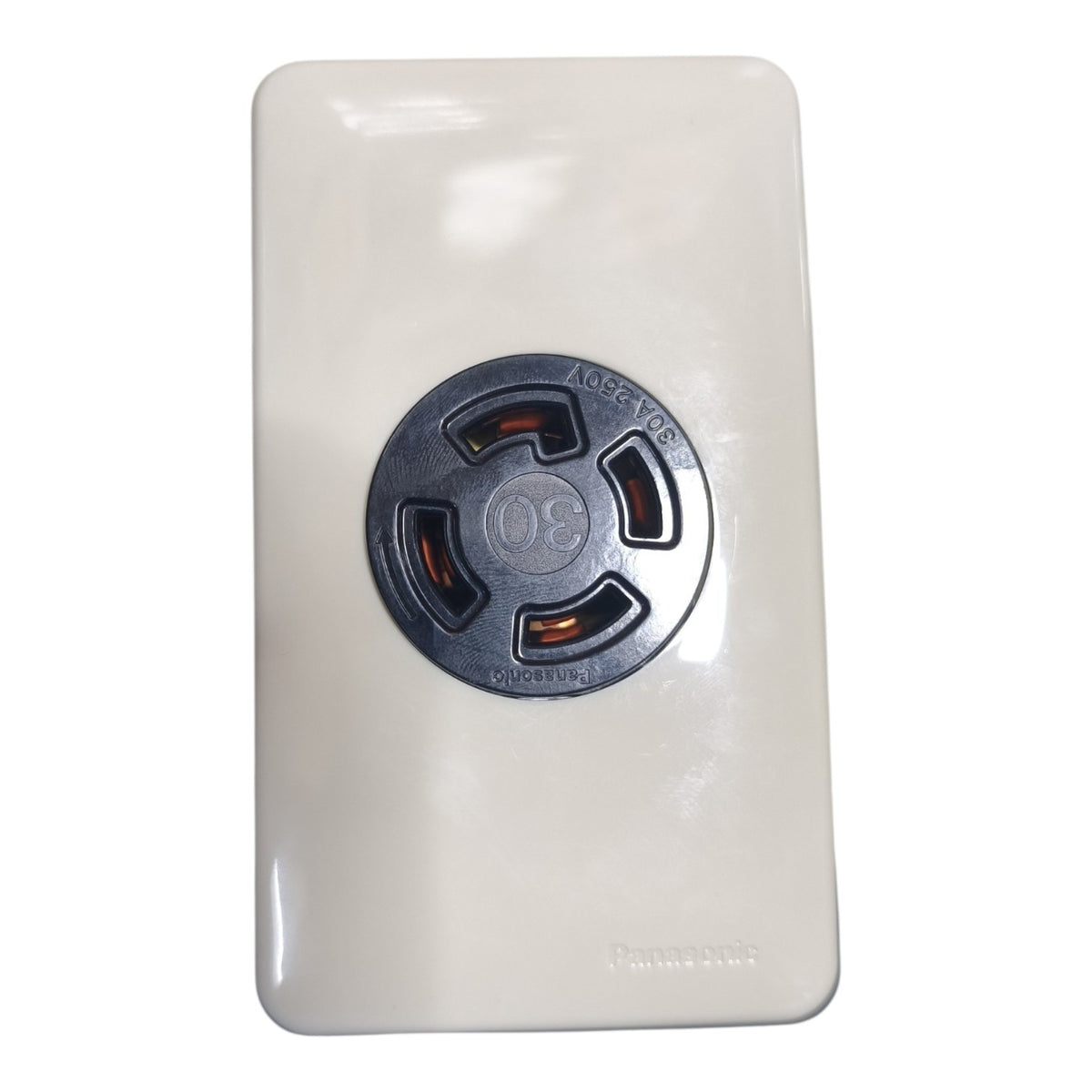 Panasonic 30A Twist Lock Outlet with Plate 3P+E (4P) 250V (NEMA L6) Twistlock Outlet WF2430/WNF6254W-8 Black Electx Electrical Supply
