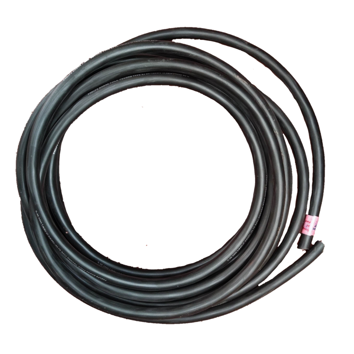 Phelps Dodge 8mm 3 core royal cord 5 meters black electrical wire coil