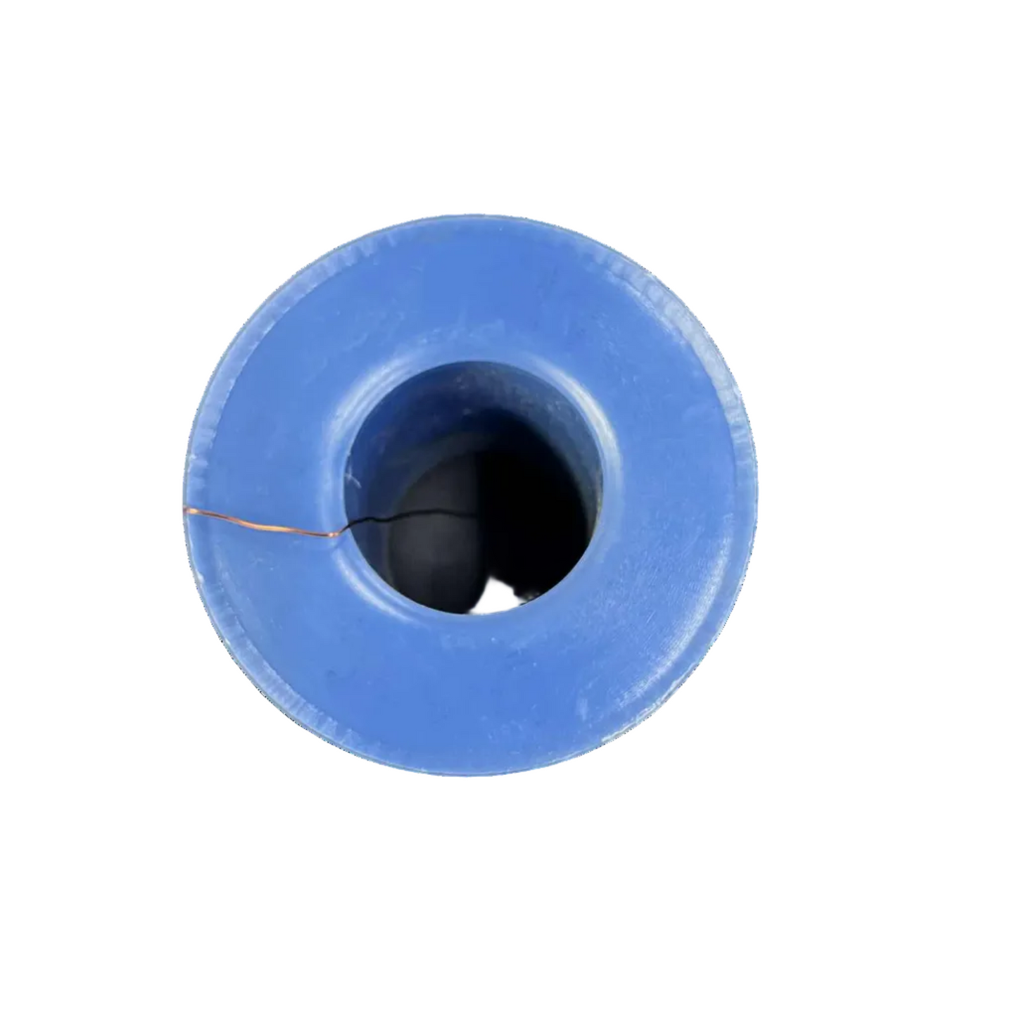 Blue spool of thread on a white background Philflex 500 Grams Magnet Wire AWG 26 Enameled Copper Wire 0.40mm Heavy Formix Approx 413.22 Meters Per Roll Electx Electrical Supply