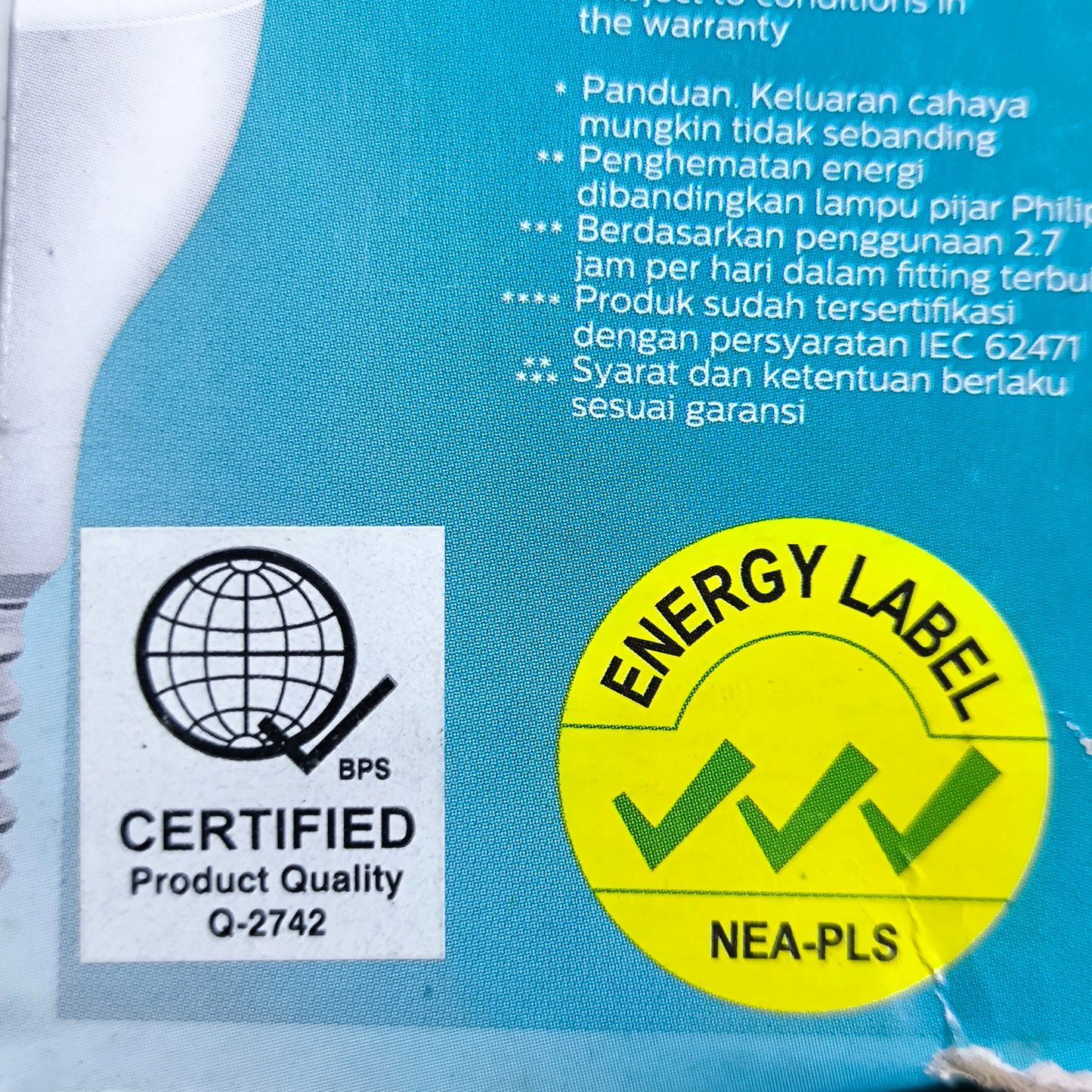 Philips 13W LED Bulb 220V E27 3000K Warm White Essential Series
