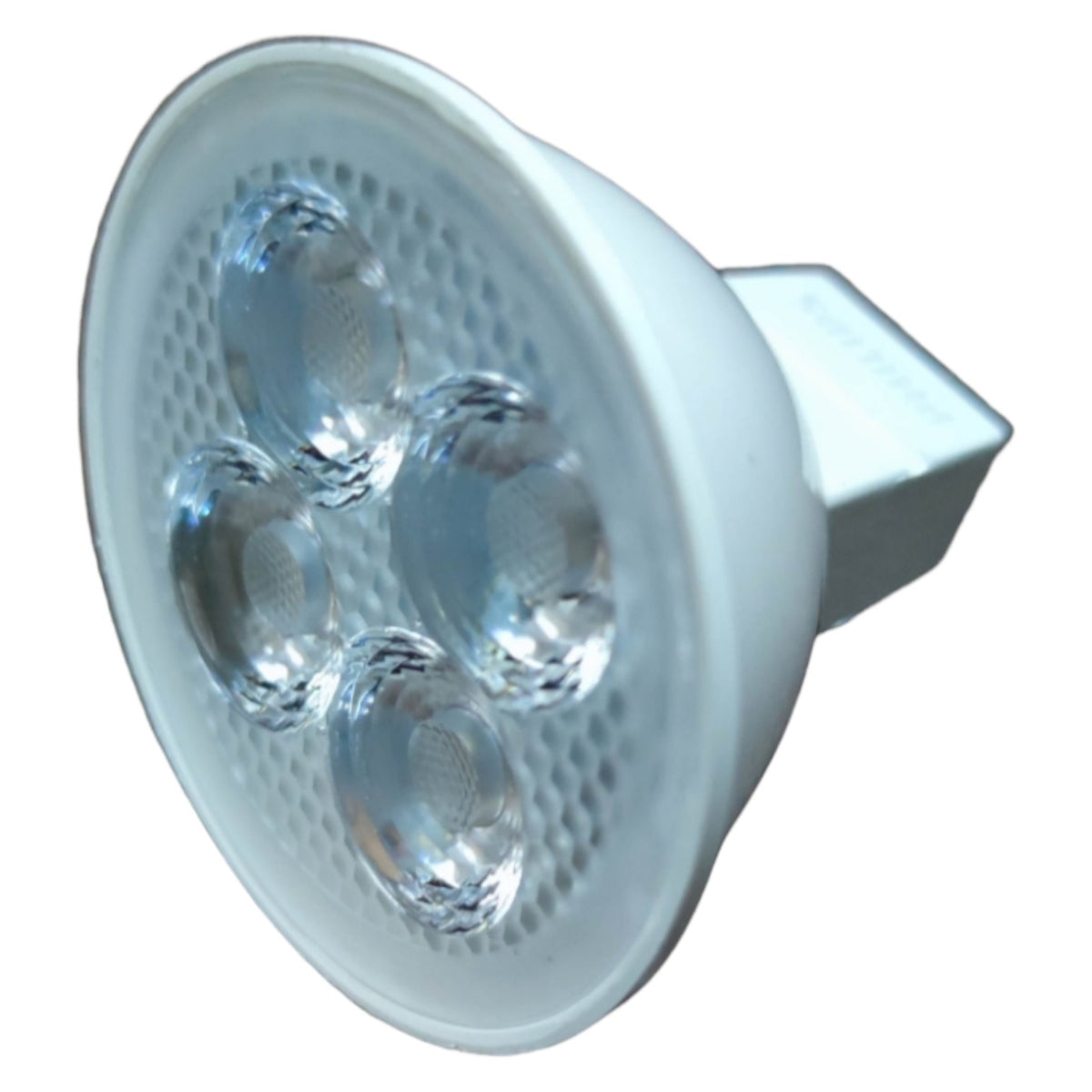 LED light bulb on a white background