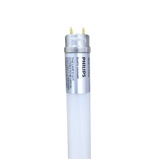 Philips 8W T8 LED Fluorescent Tube Ecofit 220V Single Ended Daylight 600mm or 60cm Length