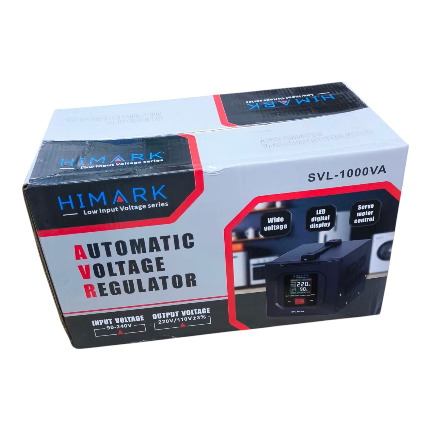 Himark 1000W AVR Low Input Voltage Series ( Pure Black) 90V-240V Input 220V and 110V Output SVL-1000 VA