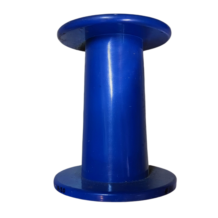 25kg plastic spool for wire in blue designed for efficient cable management and storage