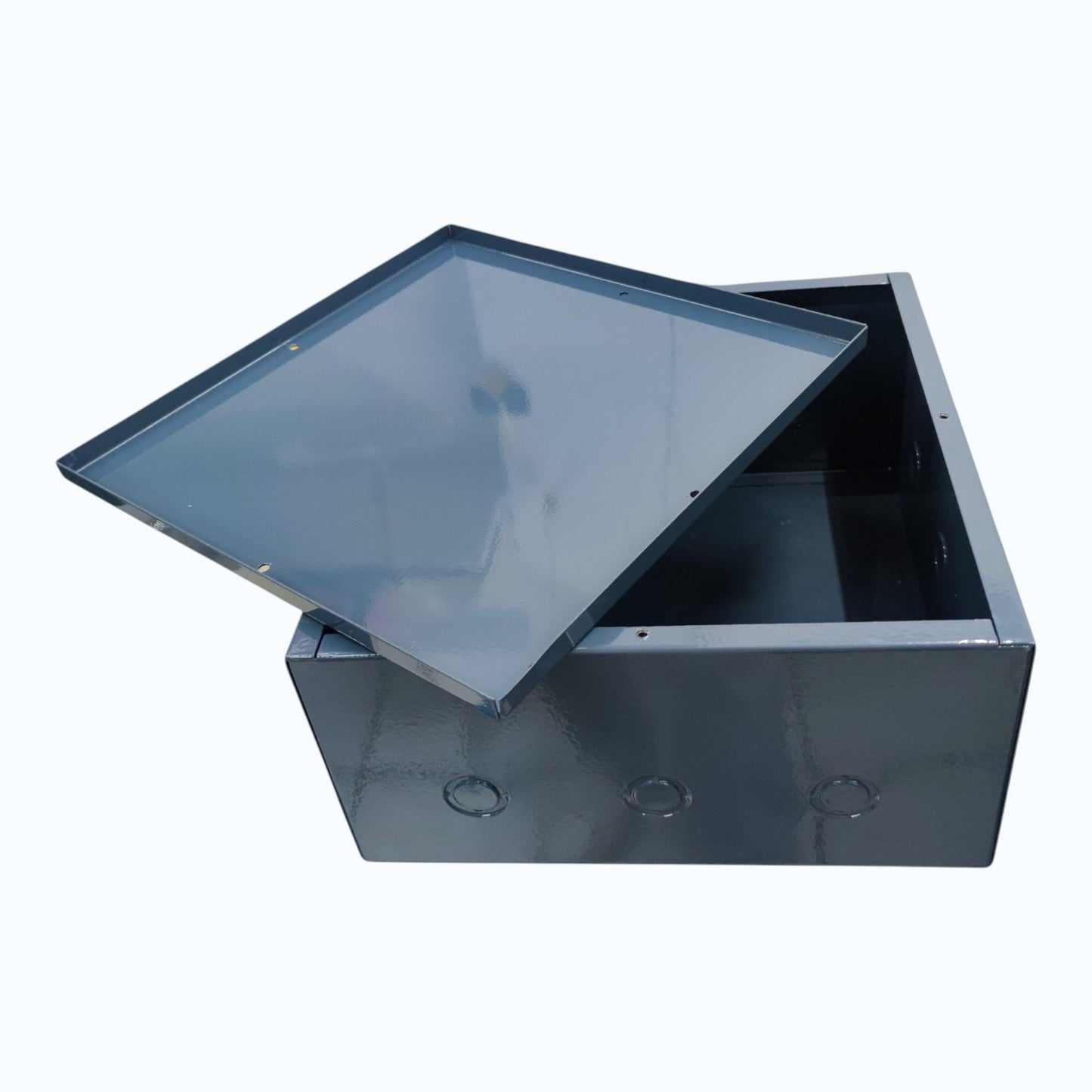 Pull Box 6 x 10 x 10 Inches Gauge 18 Powder Coated Gray, Depth: 152.4 mm Width: 254.0 mm Length / Height: 254.0 mm