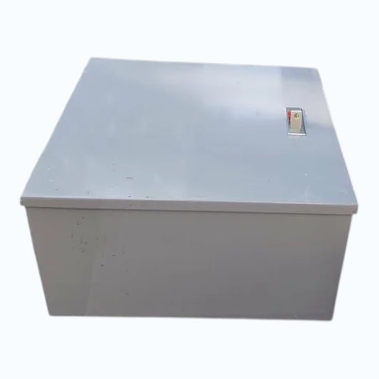 Pull Box with Push lock 8 x 8 x 4.5 Inches Gauge 18 Powder Coated Gray,