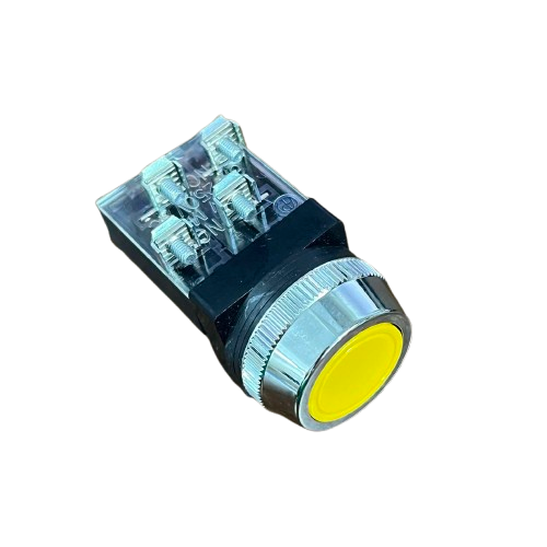 Push Button Switch Auspicious Yellow 30mm 3A 2NO/2NC
