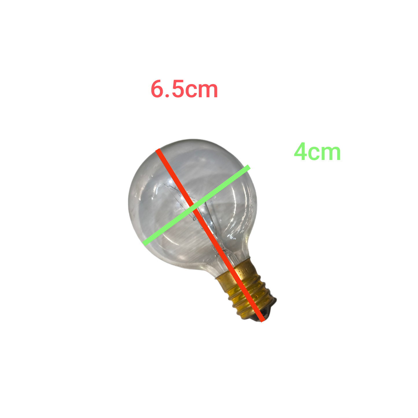 40W E14 incandescent bulb 220V clear glass bulb measuring 6.5cm by 4cm