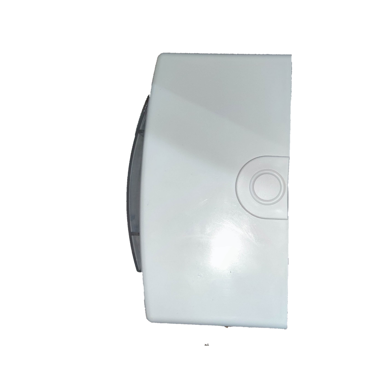 Royu white plastic electrical enclosure with front latch for 32A Circuit Breaker 220V 6KIAC shown from top