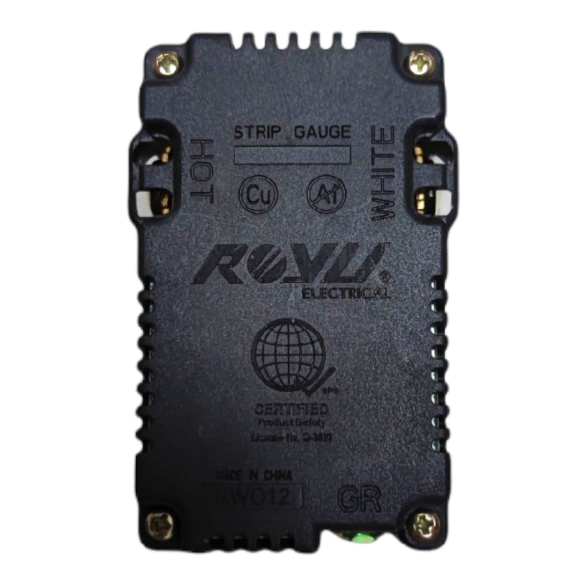 Royu Duplex Universal Outlet with Ground and Shutter 16A 220V Wide Series with 5VDC 2.4A USB Charging Port RWO12