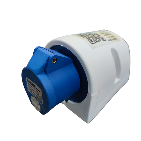 Sassin 16A Industrial Outlet 2P blue and white electrical socket for heavy-duty power connections