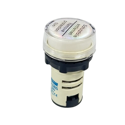 Sassin LED Indicator Lamp 22mm 220V AC, Pilot Lamp WHITE
