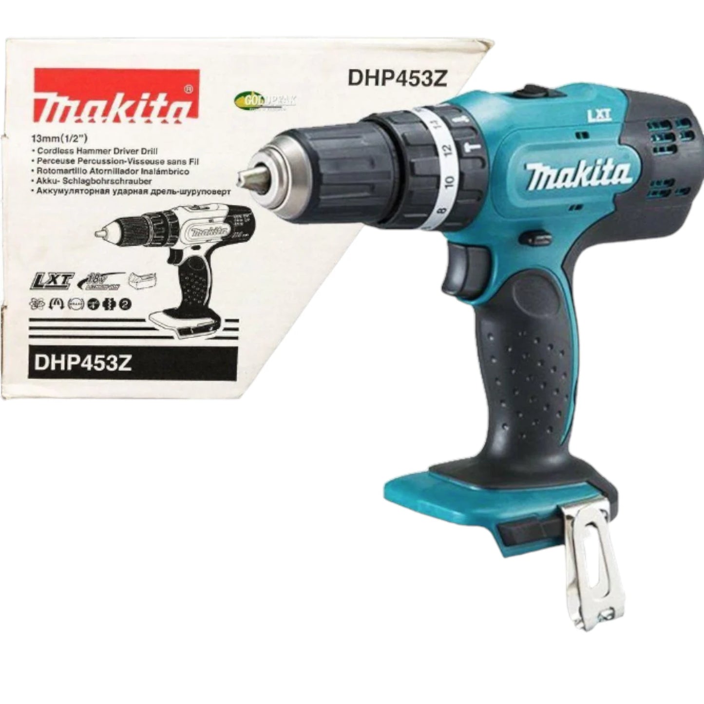 Makita Cordless Hammer Drill Driver 18V LXT Series (Unit Only) DHP453Z Battery Sold Separately