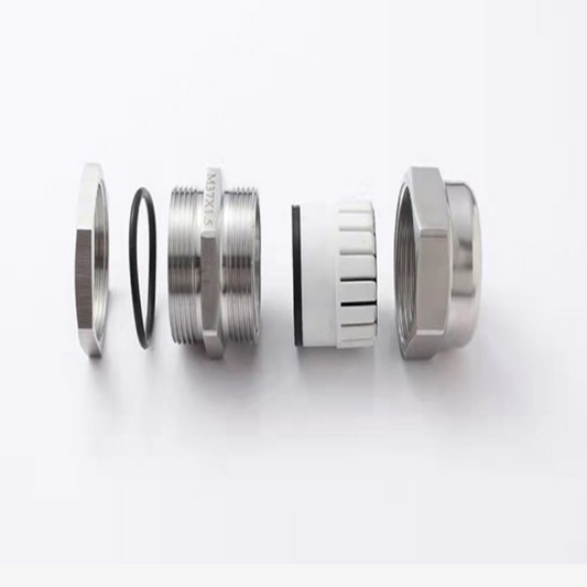 McGill Stailess Steel Cable Gland 37-44mm, M63 M Series Nickel Brass Plated