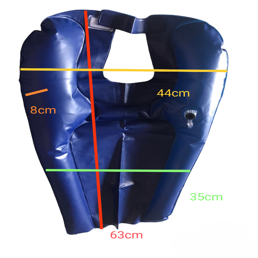 Shampoo Tray Inflatable PVC Blue