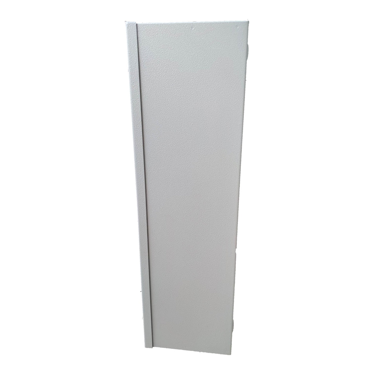 Rectangular gray panel with a white background