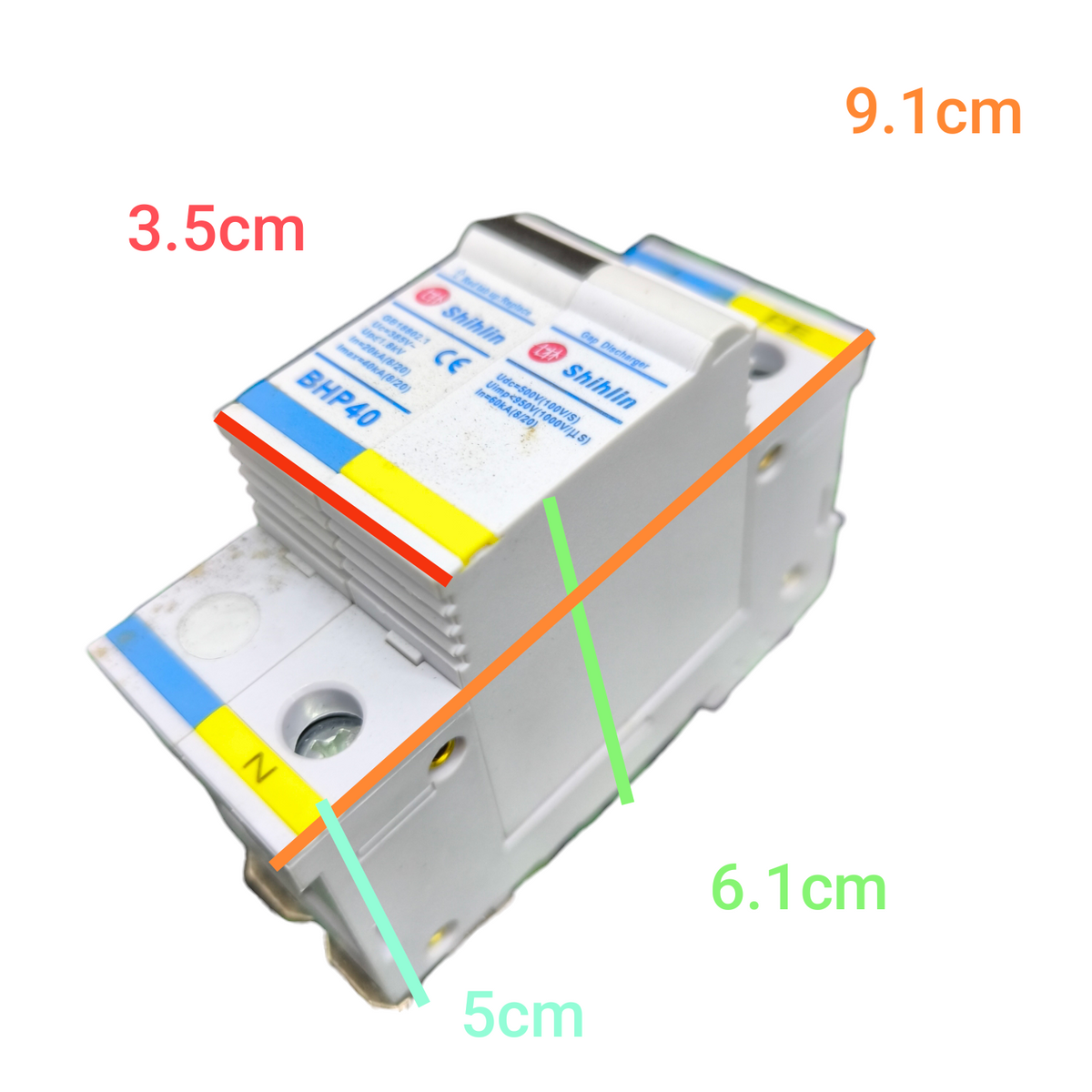 Shihlin Surge Protective Device 385V SPD Uninterrupted Power Supply with dimensions
