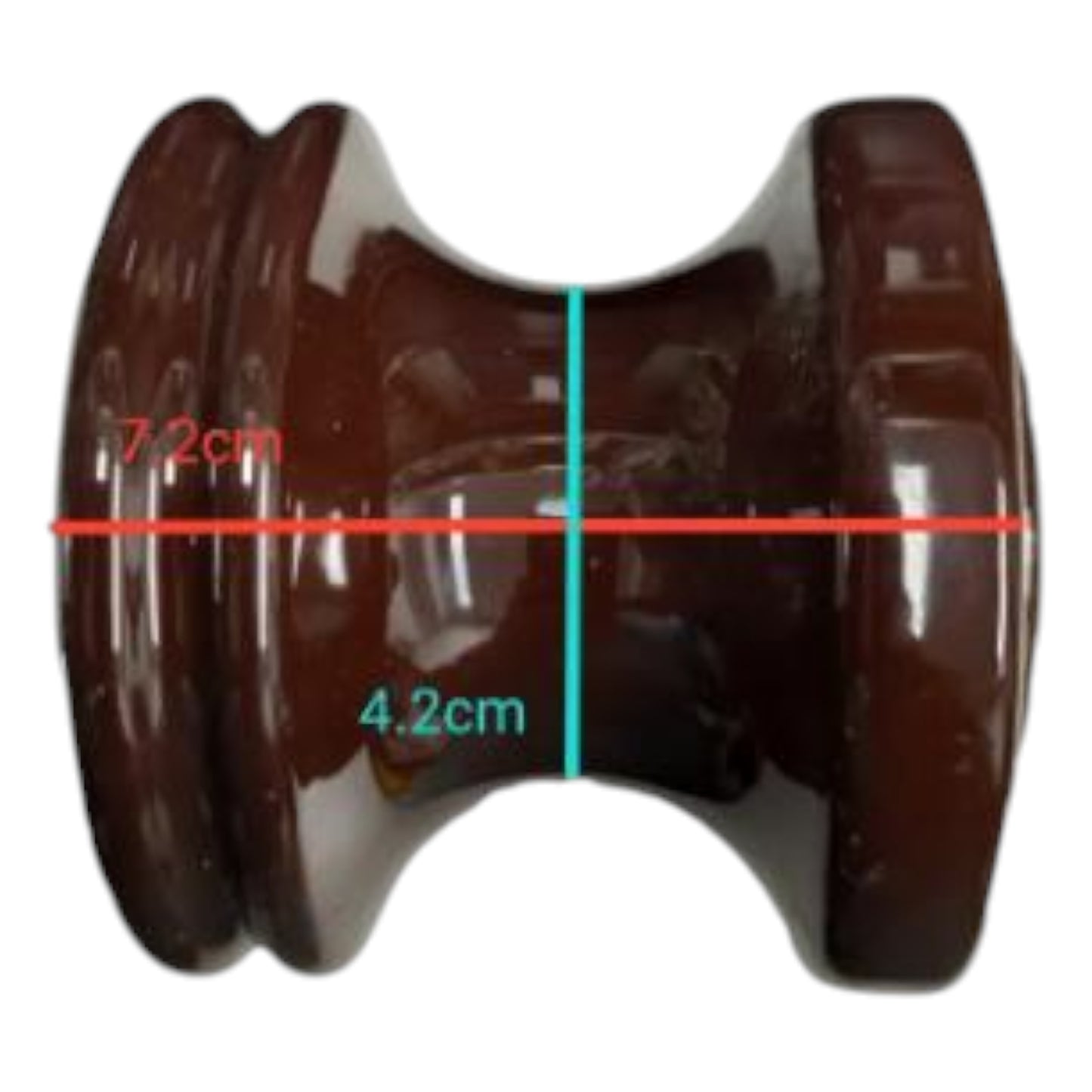 Spool Insulator, Porcelain Spool, Shackle Insulator, ANSI 53-2 Ceramic Type For Cable Management