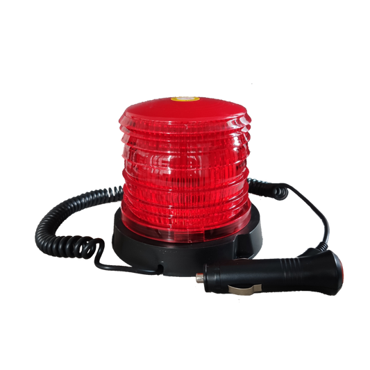 Sub Zero Red Warning Light 10-30V DC with Coiled Cord for Emergency Signal Use