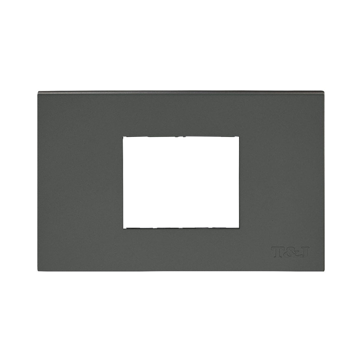 T&J 1 Gang Center Device Plate Cover W1112A-H Matt Gray