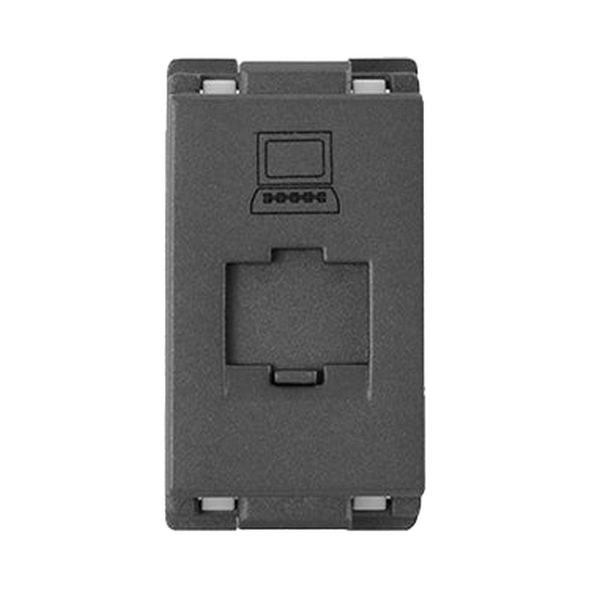 T&J RJ45 CAT6 Computer Module W8211PC Matt Black