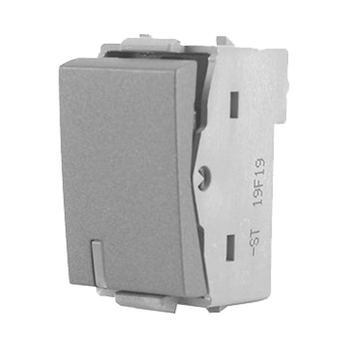 T&J 1 Way 16AX 250V Switch with Blue LED Matt Gray W2711L MSB