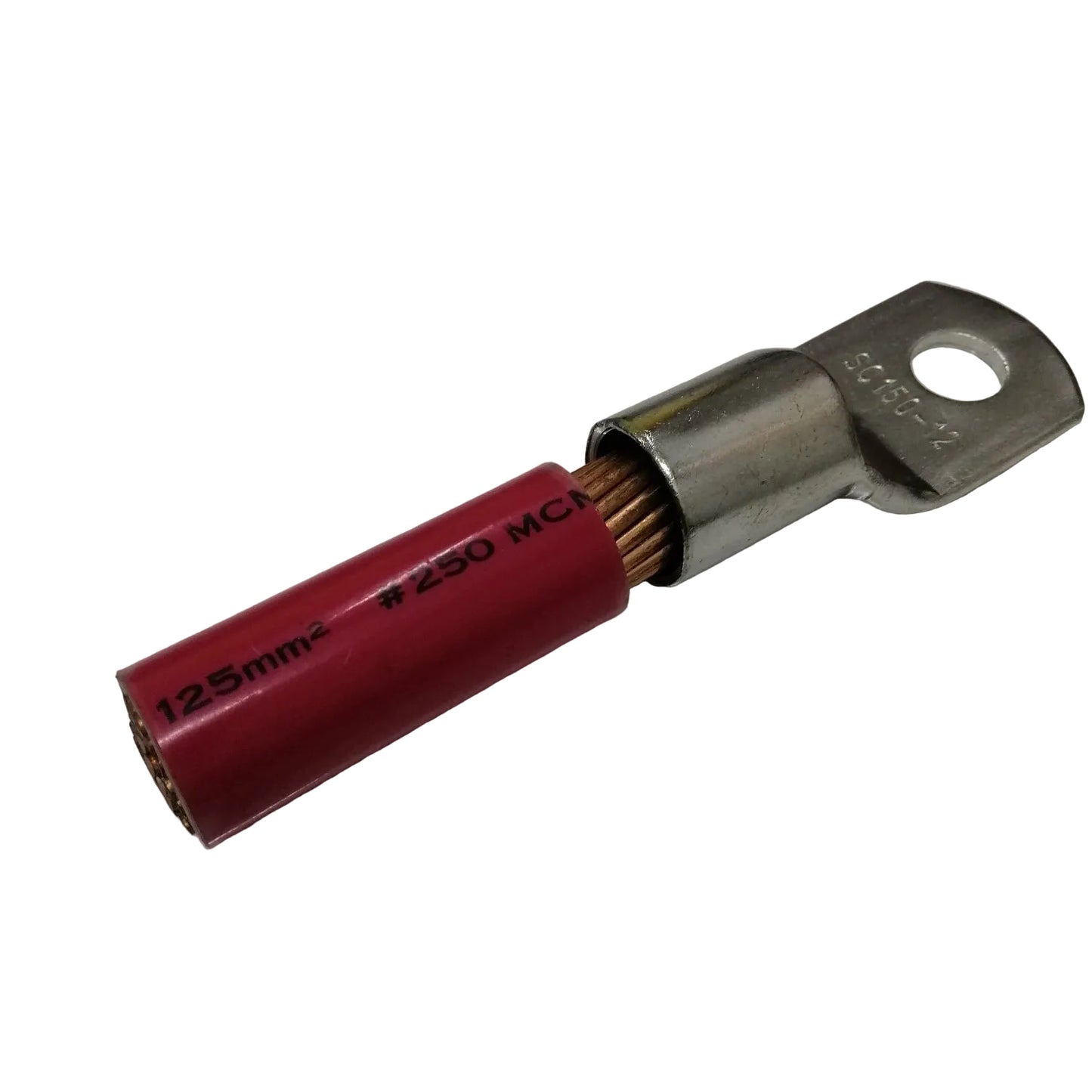 Terminal Lugs Short Barrel 1 Hole for 100mm² to 125mm² Wire size 12mm stud size 250mcm wire